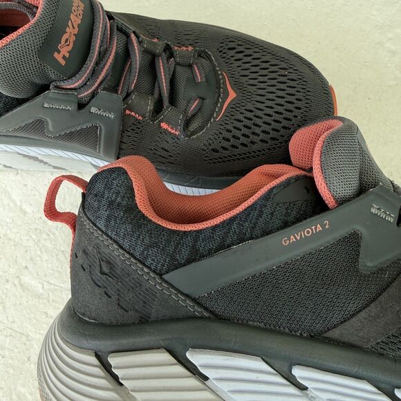 Size 7.5 - Hoka One Gaviota 2 Women's Running Shoes Dark Shadow Lantana - Picture 9 of 12